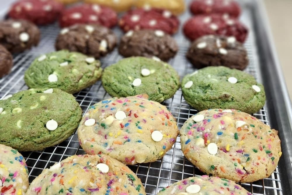 Kendal & Kelby Cheesecakes offers a variety of cookie flavors baked daily. (Courtesy Kendal & Kelby Cheesecakes)
