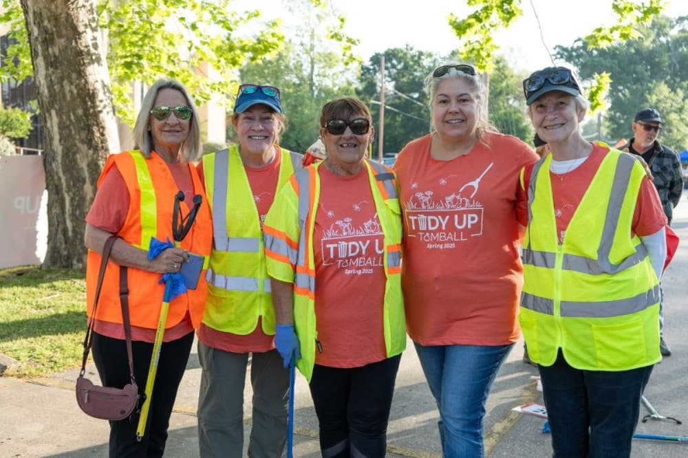 Tidy Up Tomball hosts biannual cleanup events where volunteers can sign up to clean up litter. (Courtesy Tidy Up Tomball)