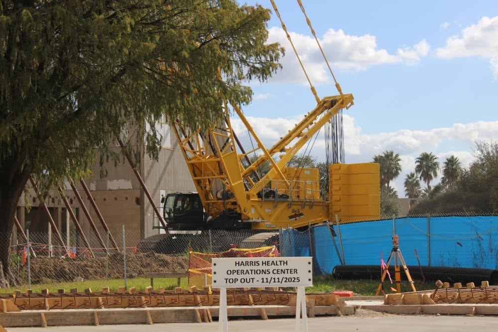 Harris Health tops off new 4-story operations facility in Texas Medical Center