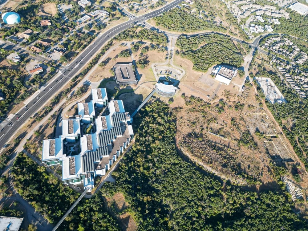 Drone shot of Highpoint 2222