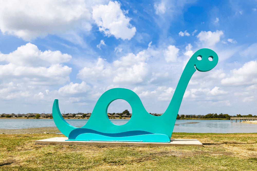 Pflugerville Nessie sculpture