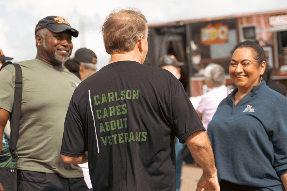 People at veteran community event in Austin