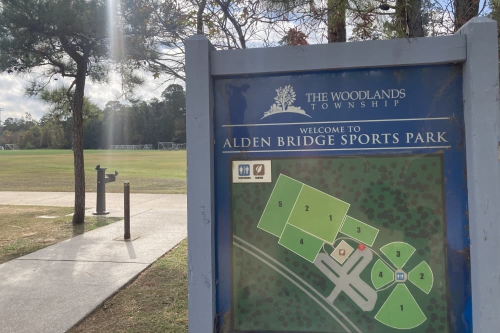 sports park sign