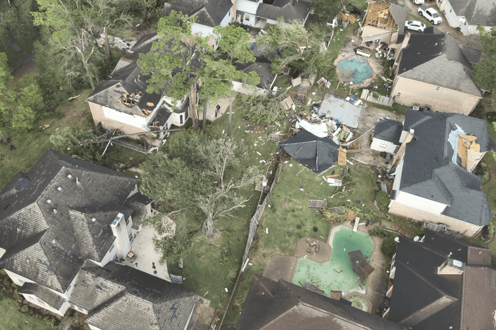 Severe storms, tornado cause damage across northern Harris County