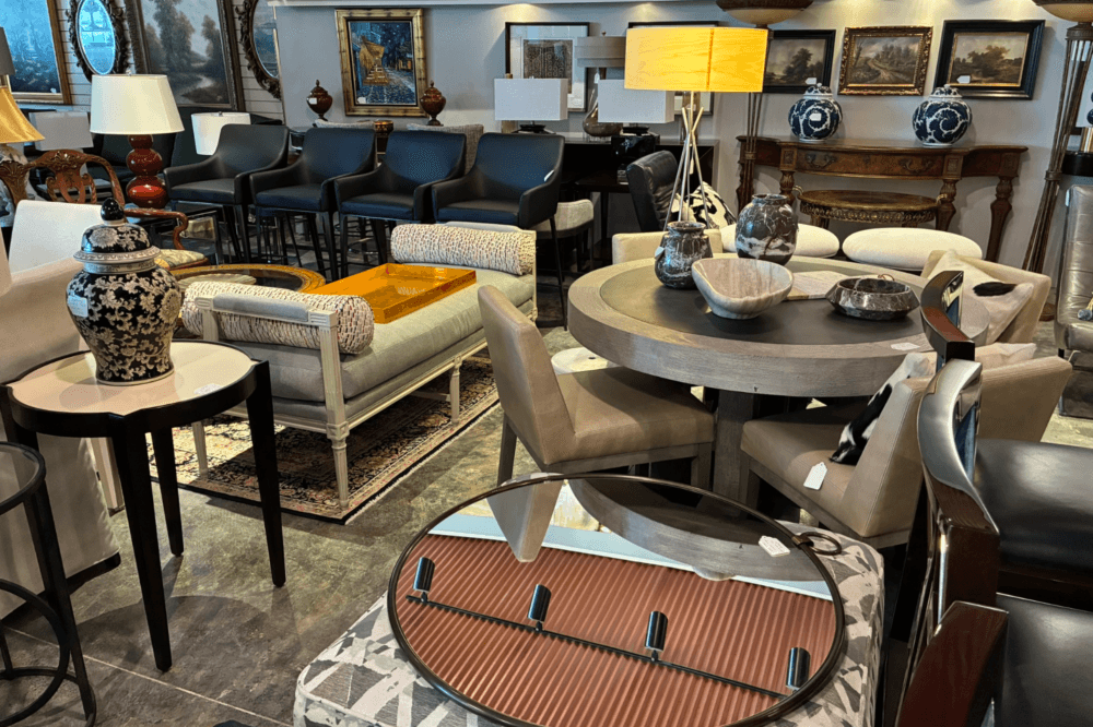 “Curated consignment furniture and accessories at The Consignerie in Frisco, offering modern, traditional, and transitional styles for every home”