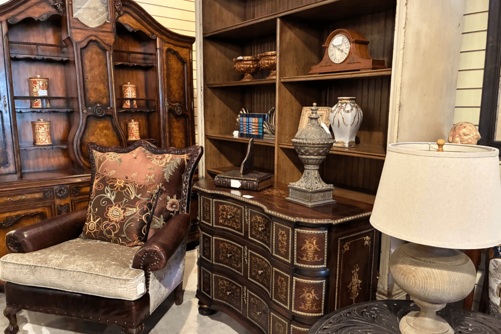 “Elegant, hand-picked furniture and home décor at Frisco’s The Consignerie, specializing in designer-quality consignment pieces for every room”
