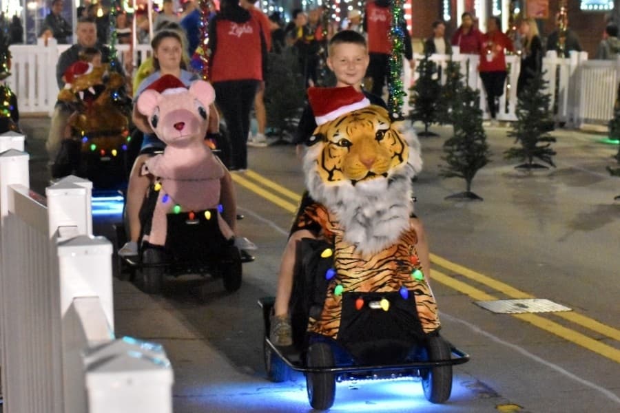 Kid rides a Tiger Rydeable 