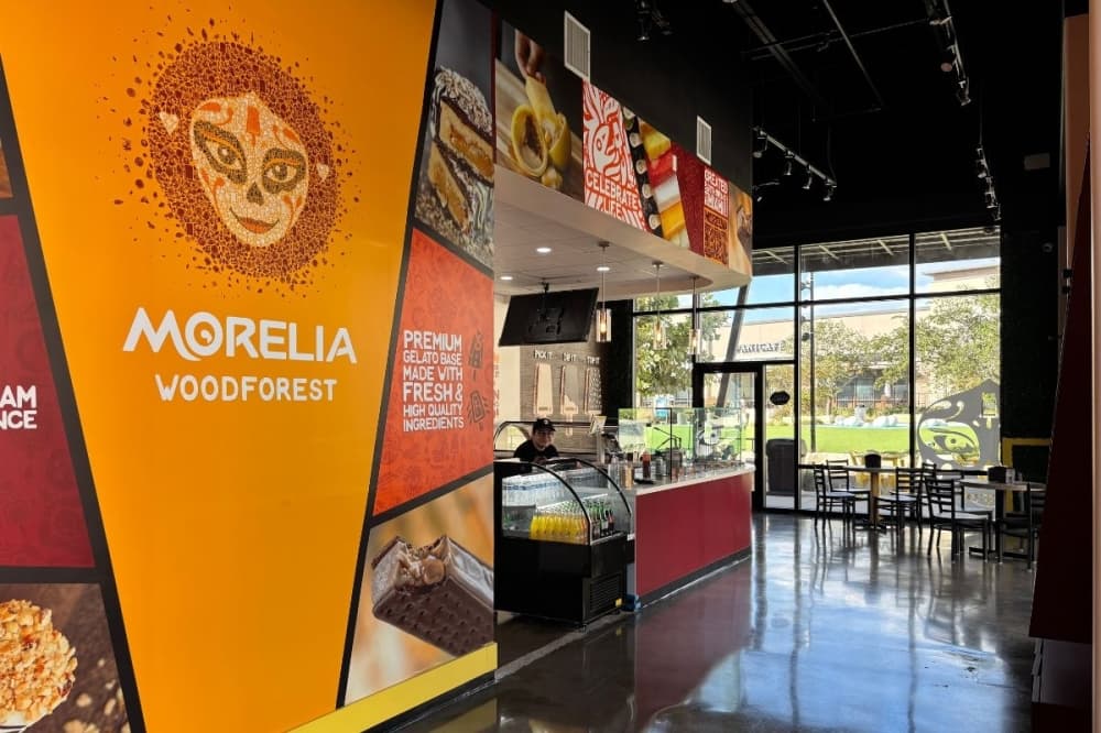 interior of an ice cream shop