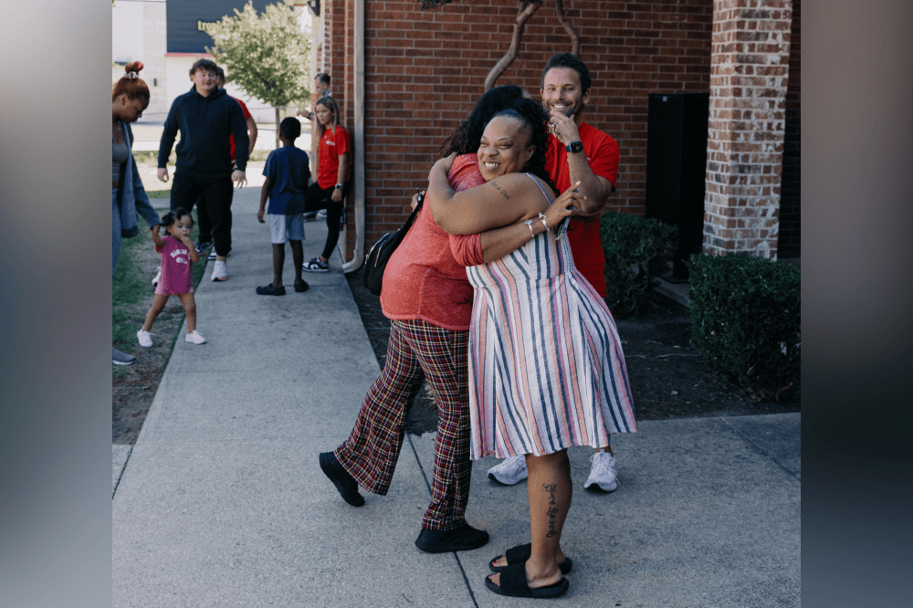 North Texas church volunteers participating in Milestone Church’s faith-based community service event providing meals and food donations