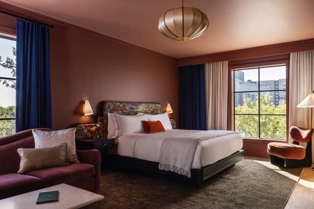 Hotel Daphne was named after Daphne of Greek mythology, the daughter of a river god, Peneus. (Courtesy Julie Soefer)