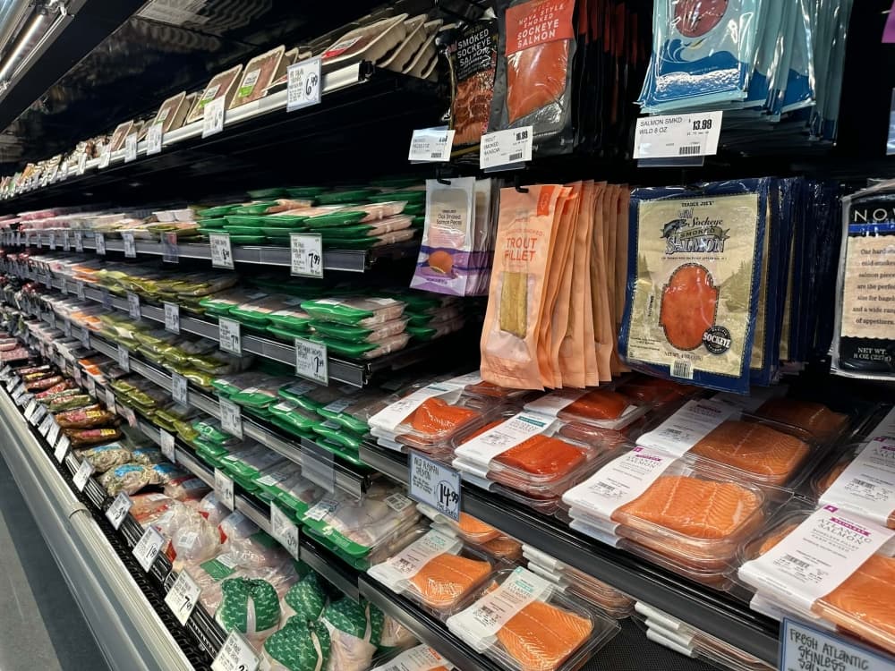 Trader Joe's offers fresh meat, produce and dairy as well as frozen food items and dry goods. (Hannah Brol/Community Impact)