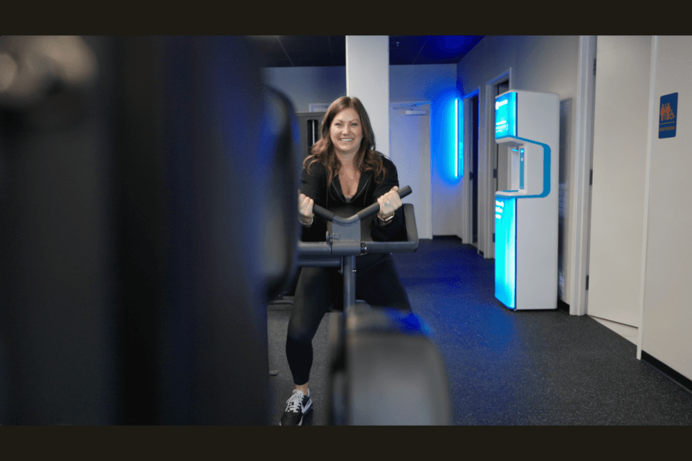 Person in gym