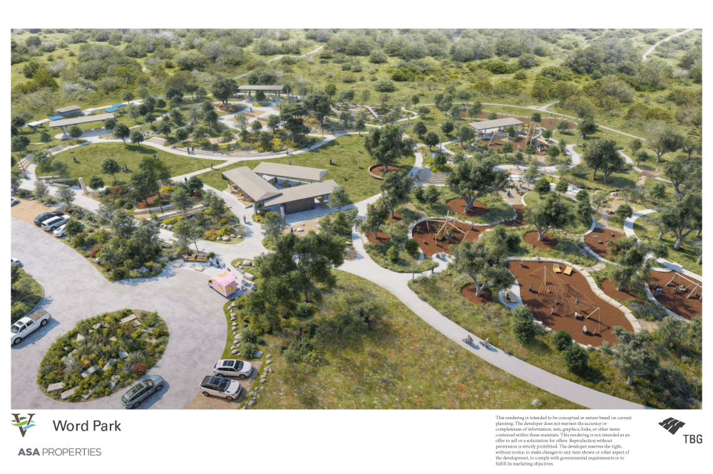 Word Park conceptual rendering