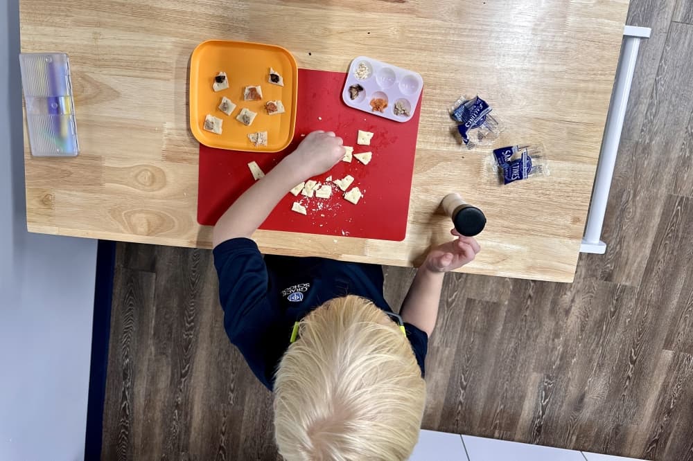 Michelle Martin said children can attend up to 100 sessions of feeding therapy to help develop healthy eating habits. (Courtesy Launch Pediatric Therapy)