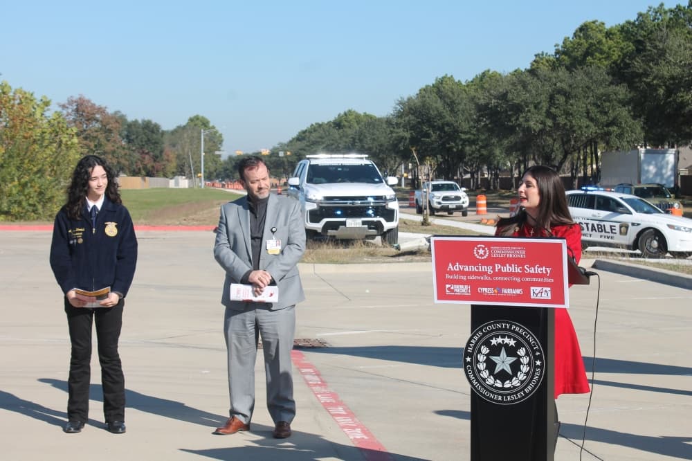 Harris County Precinct 4 connects Cy-Fair, Katy ISDs with new sidewalks