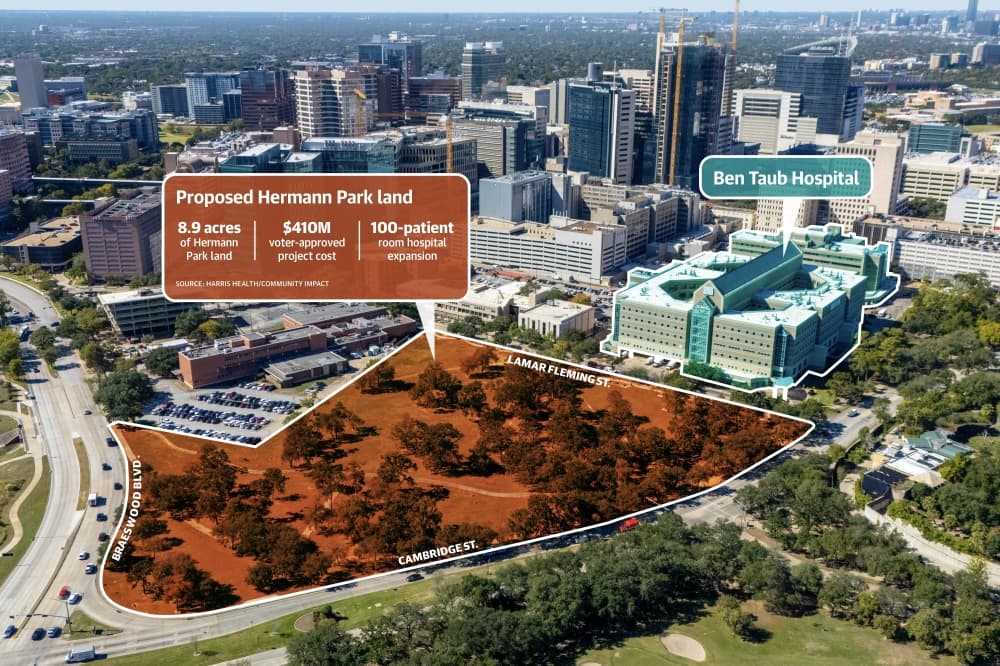 Proposed hospital expansion could impact parkland