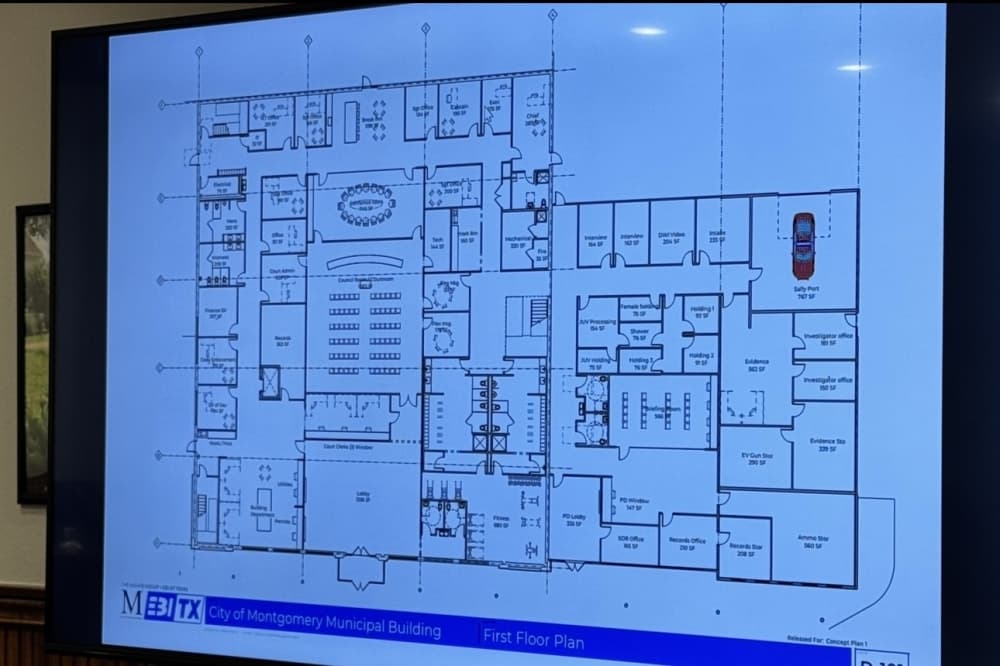 a layout of a building 