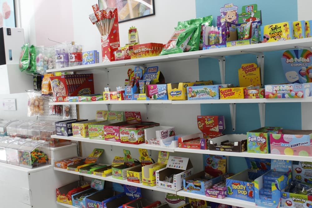 Selection of candies