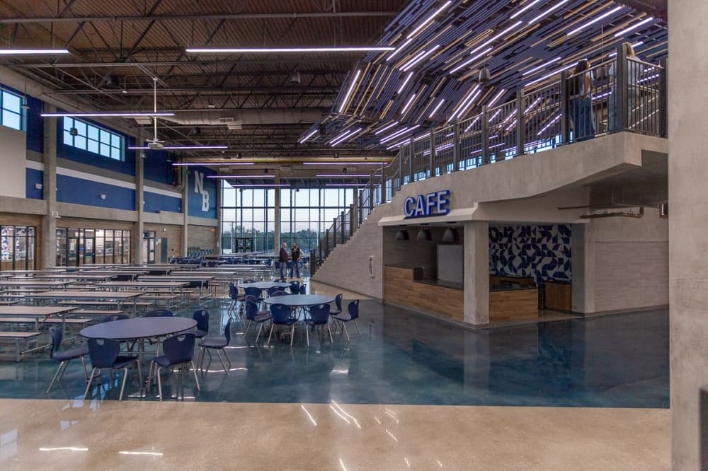 high school interior