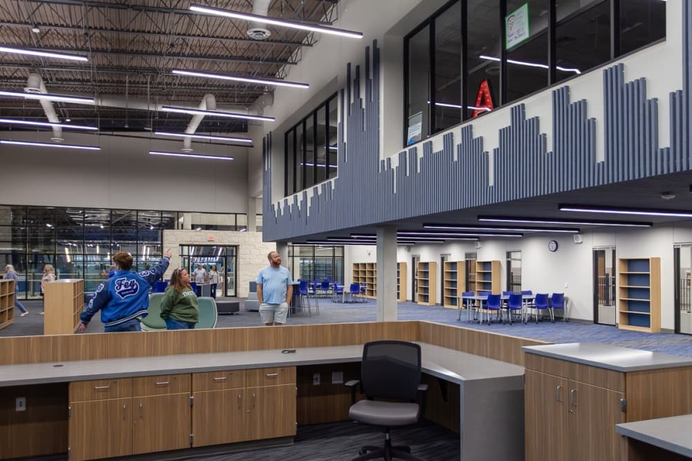 high school interior