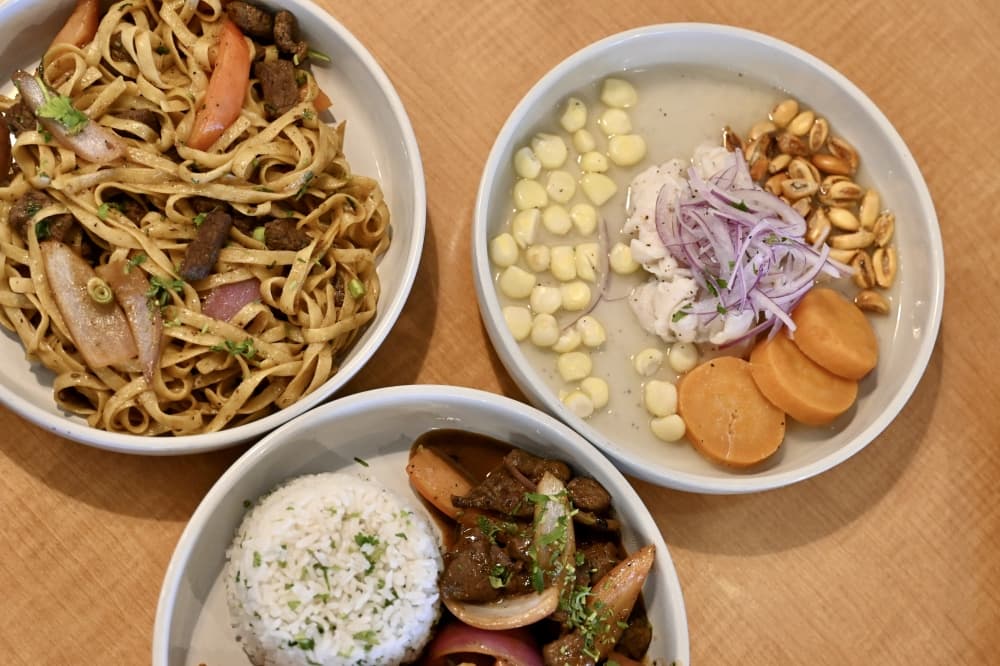 The restaurant serves a variety of meals, including pasta, ceviche and dishes with beef. (Roo Moody/Community Impact)