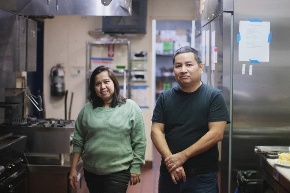 Eugene and Tina Villarreal, owners of Sate Texas, recently marked one year operating as a brick-and-mortar location. (Manuel Holguin JR/ Community Impact)