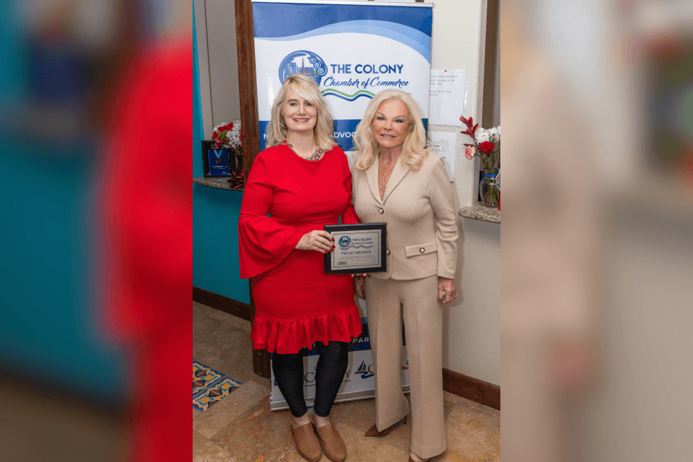 Dr. Rodgers receiving an award