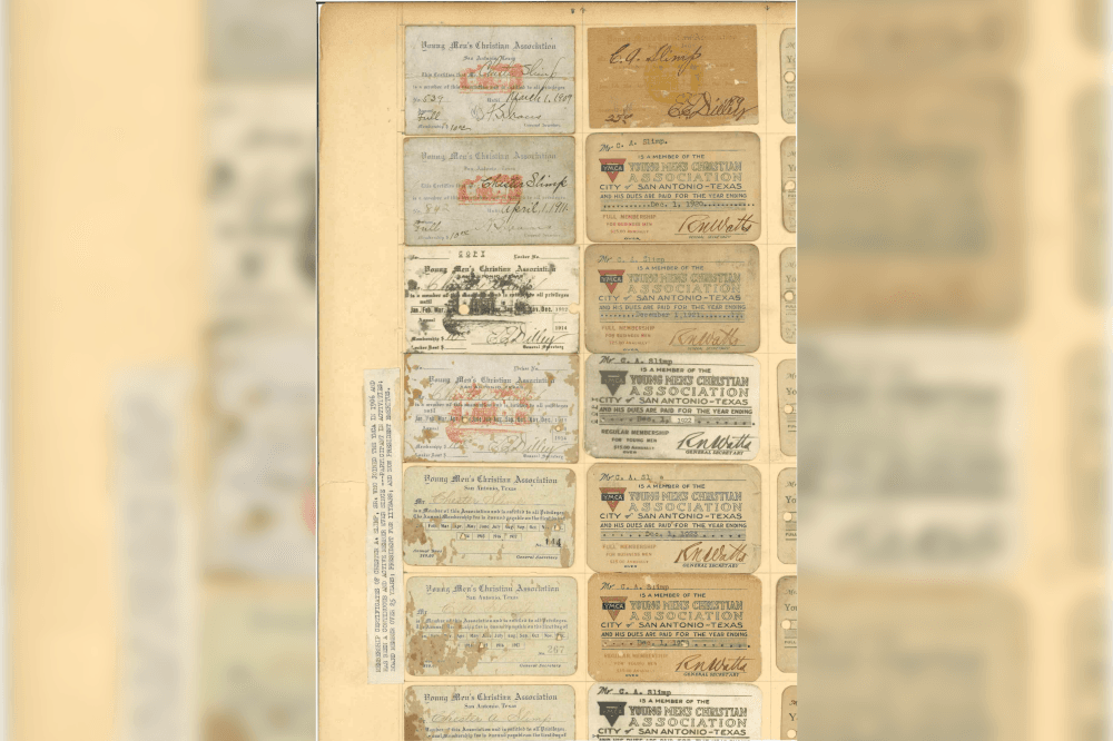 Old YMCA membership cards