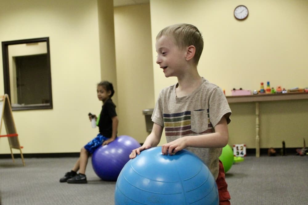 Ruston Locke is amongst the 10 children in the AU full-day program. (Jovanna Aguilar/Community Impact)