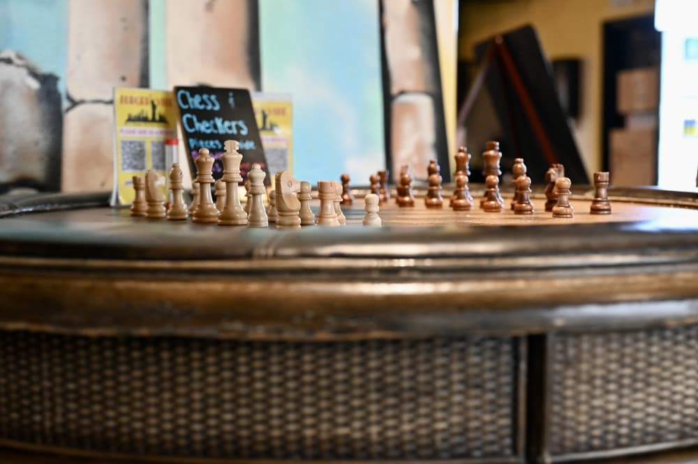 The establishment has board games available for customers to enjoy while dining. (Roo Moody/Community Impact)