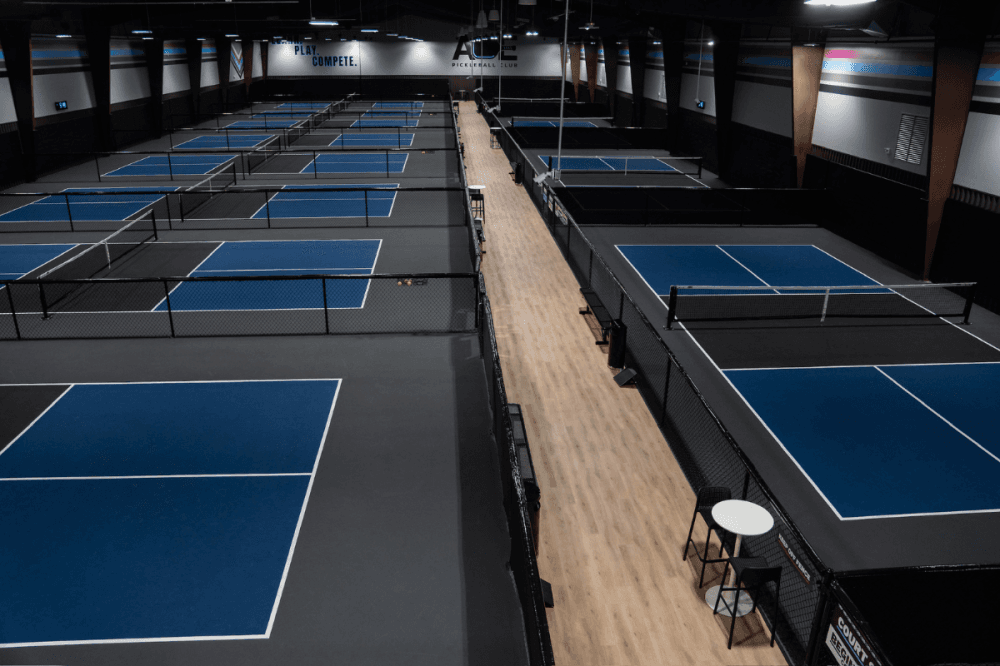 Ace Pickleball offers climate-controlled facilities with unlimited open play. (Courtesy Ace Pickleball)