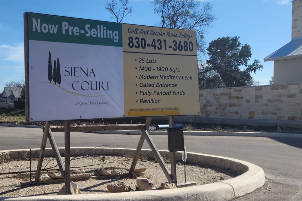 Siena Court Garden Homes final plat approved
