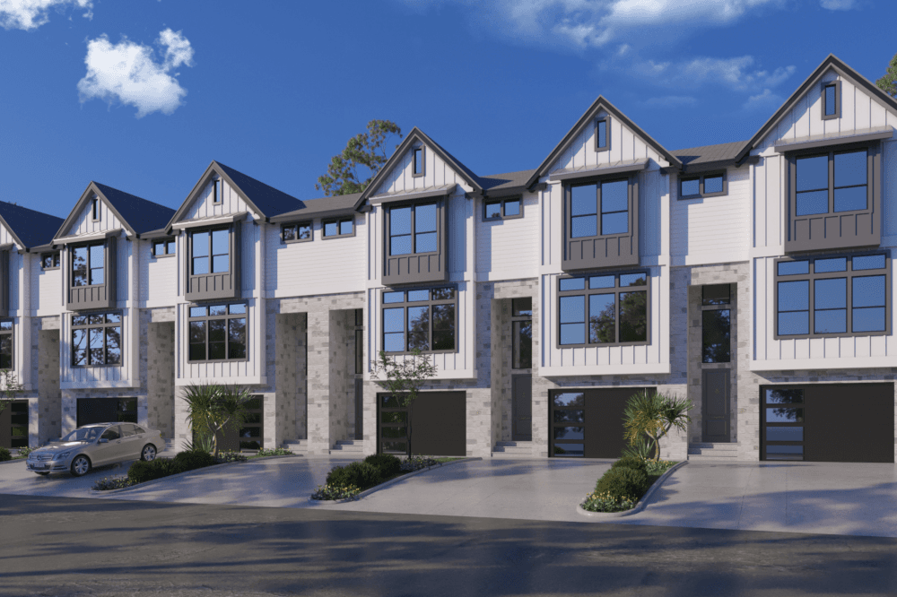 Exterior of townhomes in Round Rock