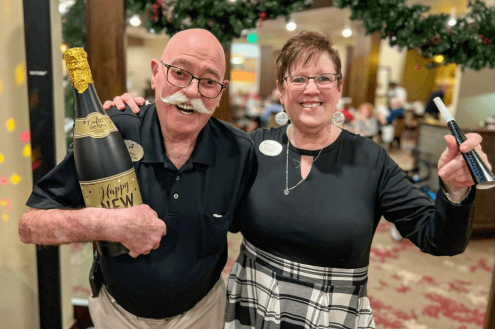 62-plus active adult community at The Solana Preserve Vintage Park with modern independent living apartments, engaging social events, outdoor pool, and wellness-focused amenities.