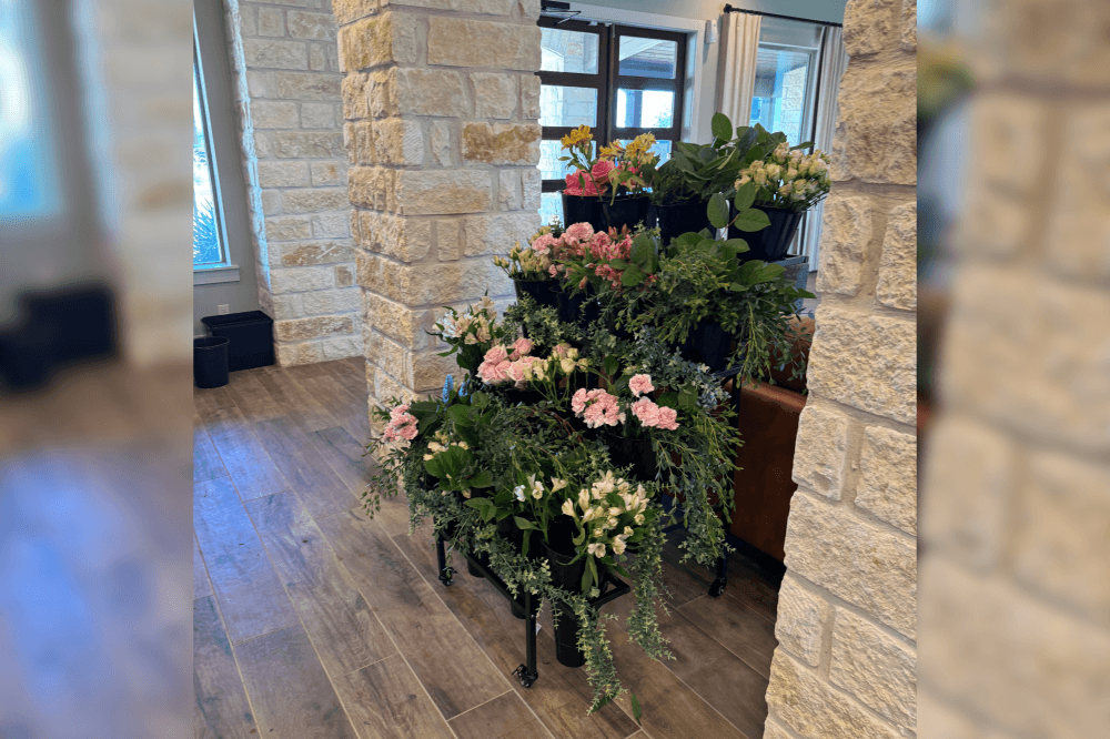Bouquets of flowers