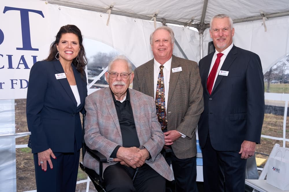 NBT Financial Bank team with the Grapevine Mayor