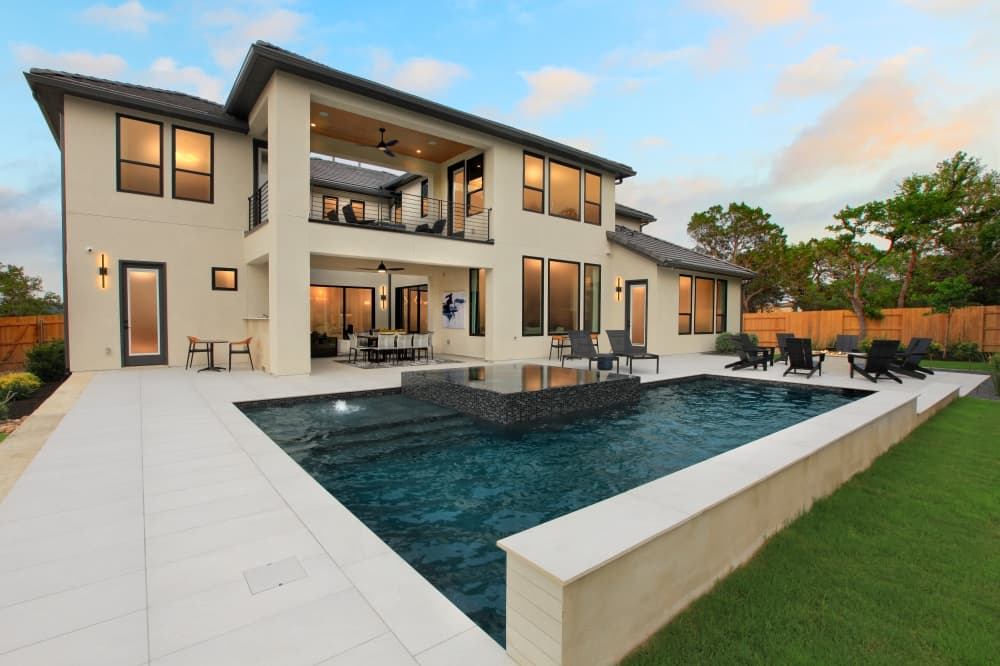 Resort-style amenities at Caliterra including trails, pickleball courts and pools near luxury homes in Dripping Springs
