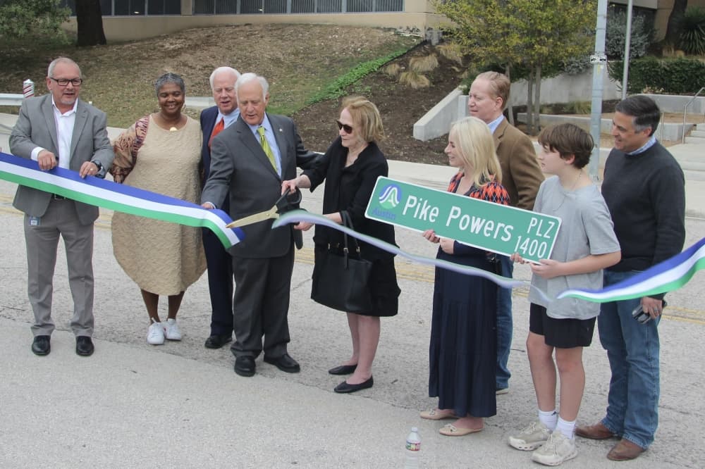 Public plaza next to Waterloo Park dedicated to Austin 'forever legend' Pike Powers