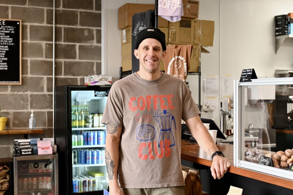 Boulos opened Blackline Coffee & Donuts in 2023 with Cody Vaughn. (Roo Moody/Community Impact)