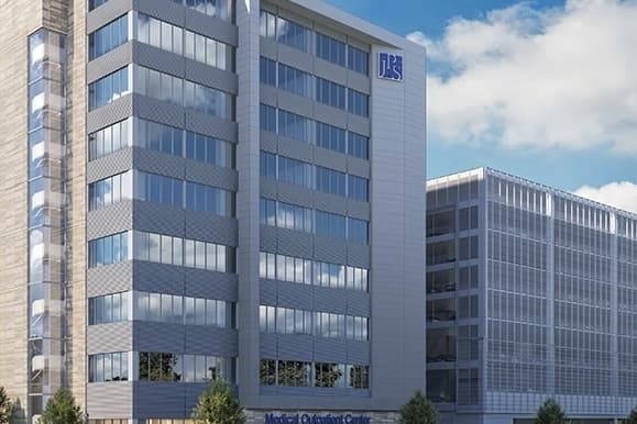 Conceptual rendering of the JPS medical outpatient building