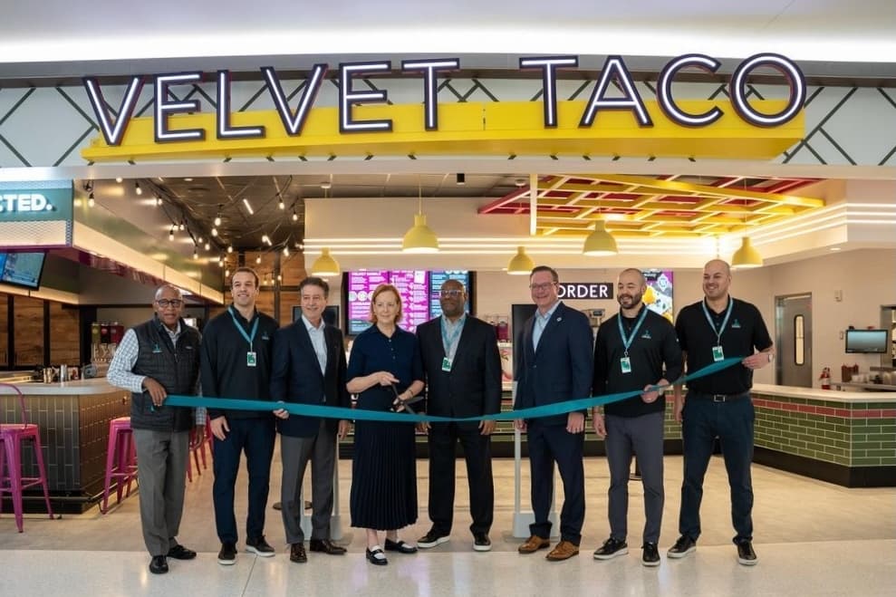 Velvet Taco officials celebrate January opening at George Bush Intercontinental Airport