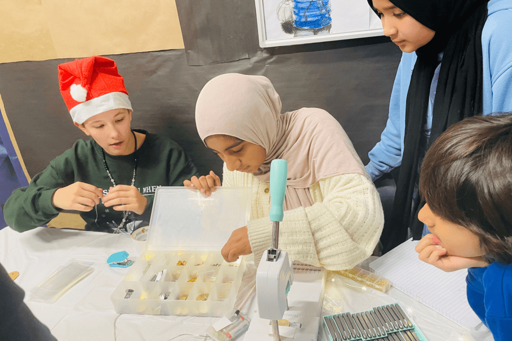 Student at Student-Led Holiday Fair