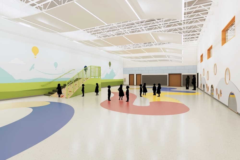 Rendering of Anderson Early Childhood School gym