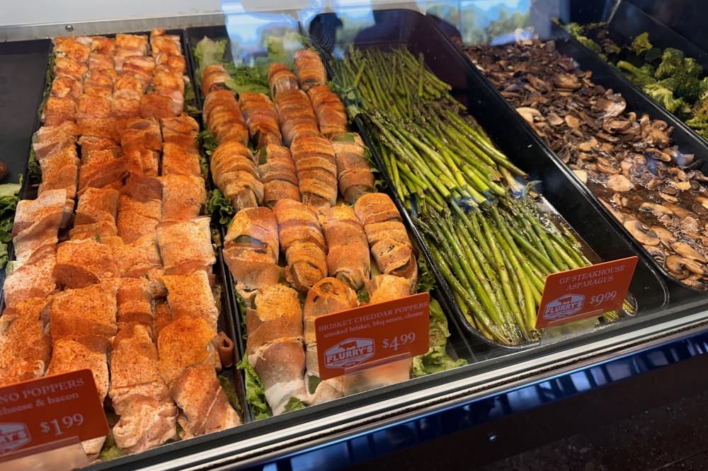 Market meats and vegitables