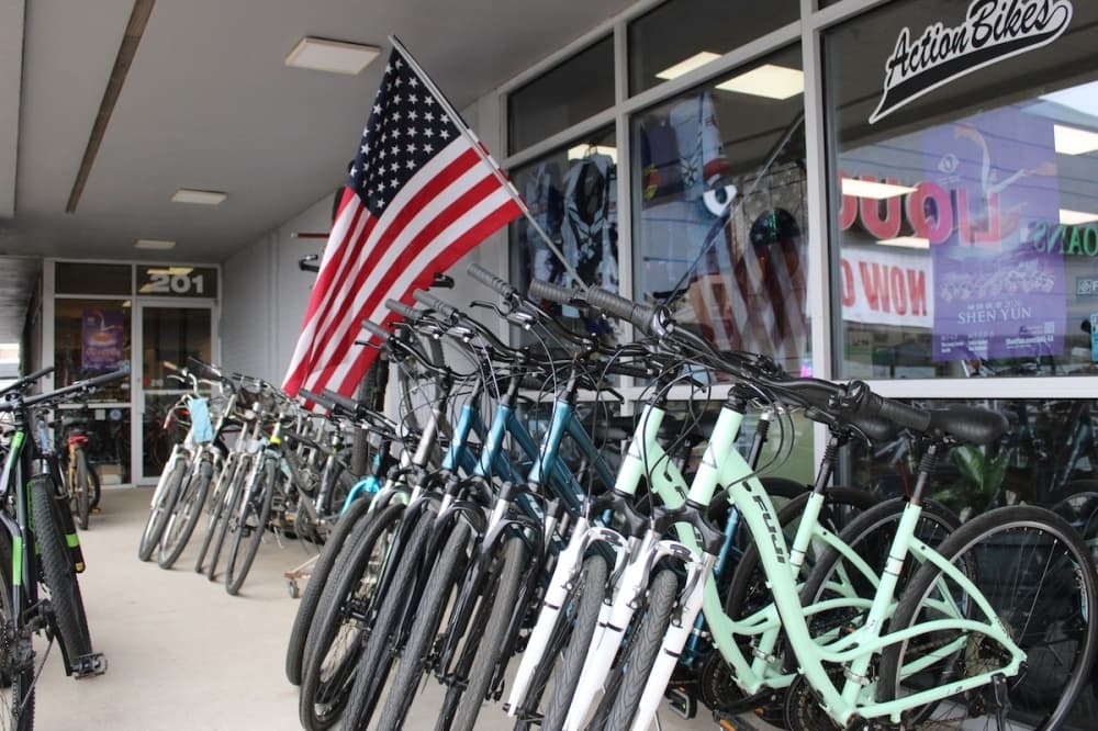 Pop a wheelie with locally owned Action Bikes in Universal City