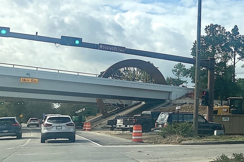 Intersection work at Woodlands Parkway and Grogans Mill Road to finish in April