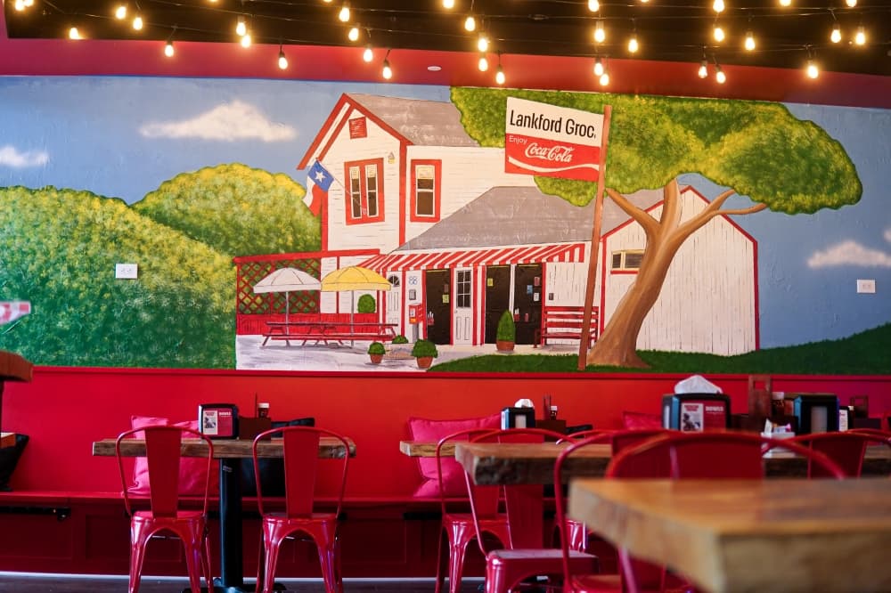 inside a restaurant