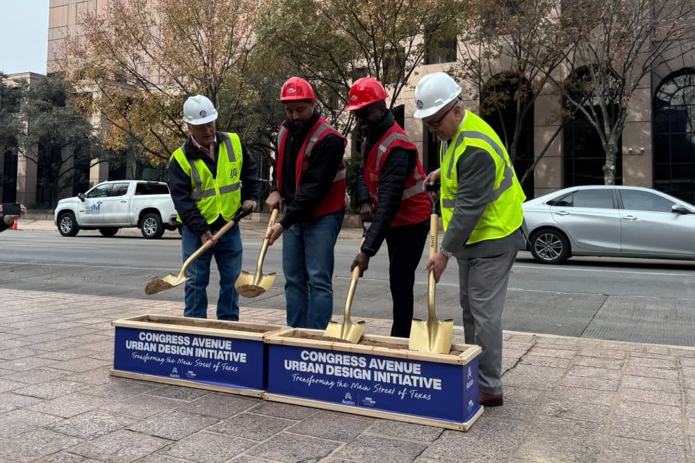 Austin officials break ground on first phase of Congress Avenue Urban Design Initiative