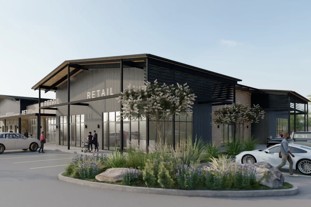 Ridge Crossing retail project now under construction near Pflugerville’s Blackhawk community