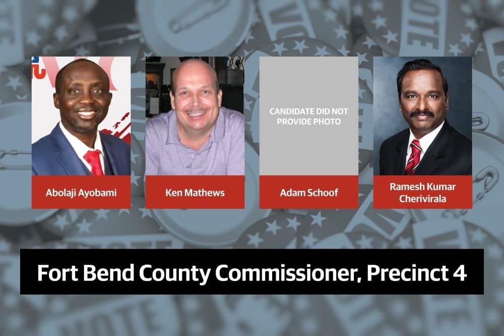 Q&A: Meet the 4 Republican primary candidates for Fort Bend County Precinct 4 commissioner